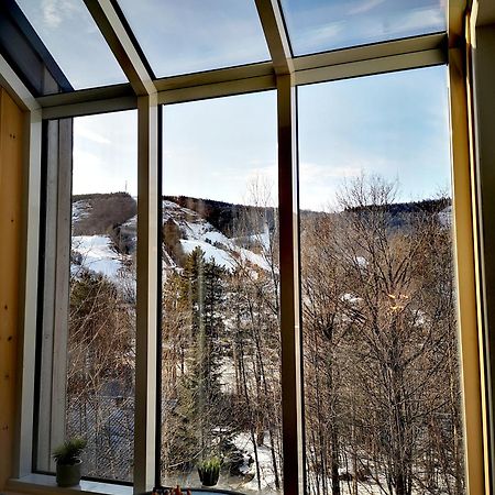 Condo Sur 2 Niveaux Avec Magnifique Vue Sur La Montagne Stoneham Kültér fotó