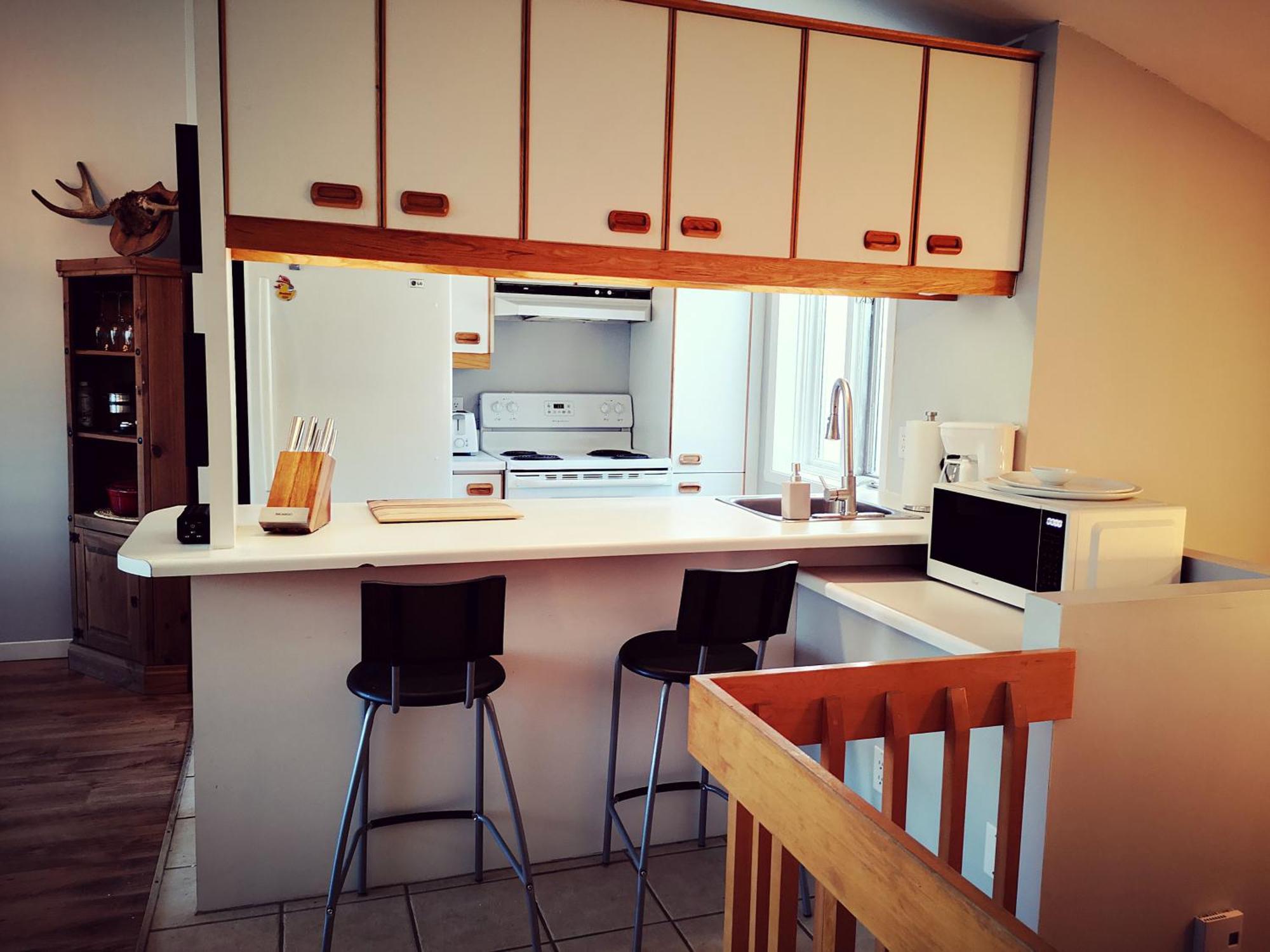 Condo Sur 2 Niveaux Avec Magnifique Vue Sur La Montagne Stoneham Kültér fotó