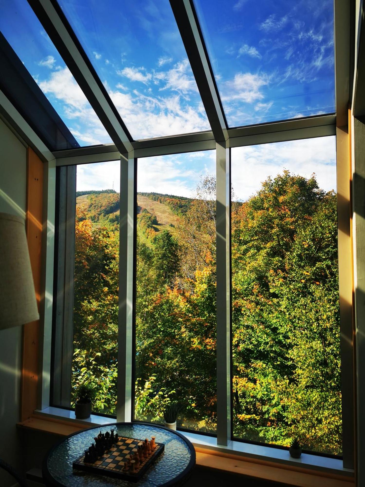 Condo Sur 2 Niveaux Avec Magnifique Vue Sur La Montagne Stoneham Kültér fotó